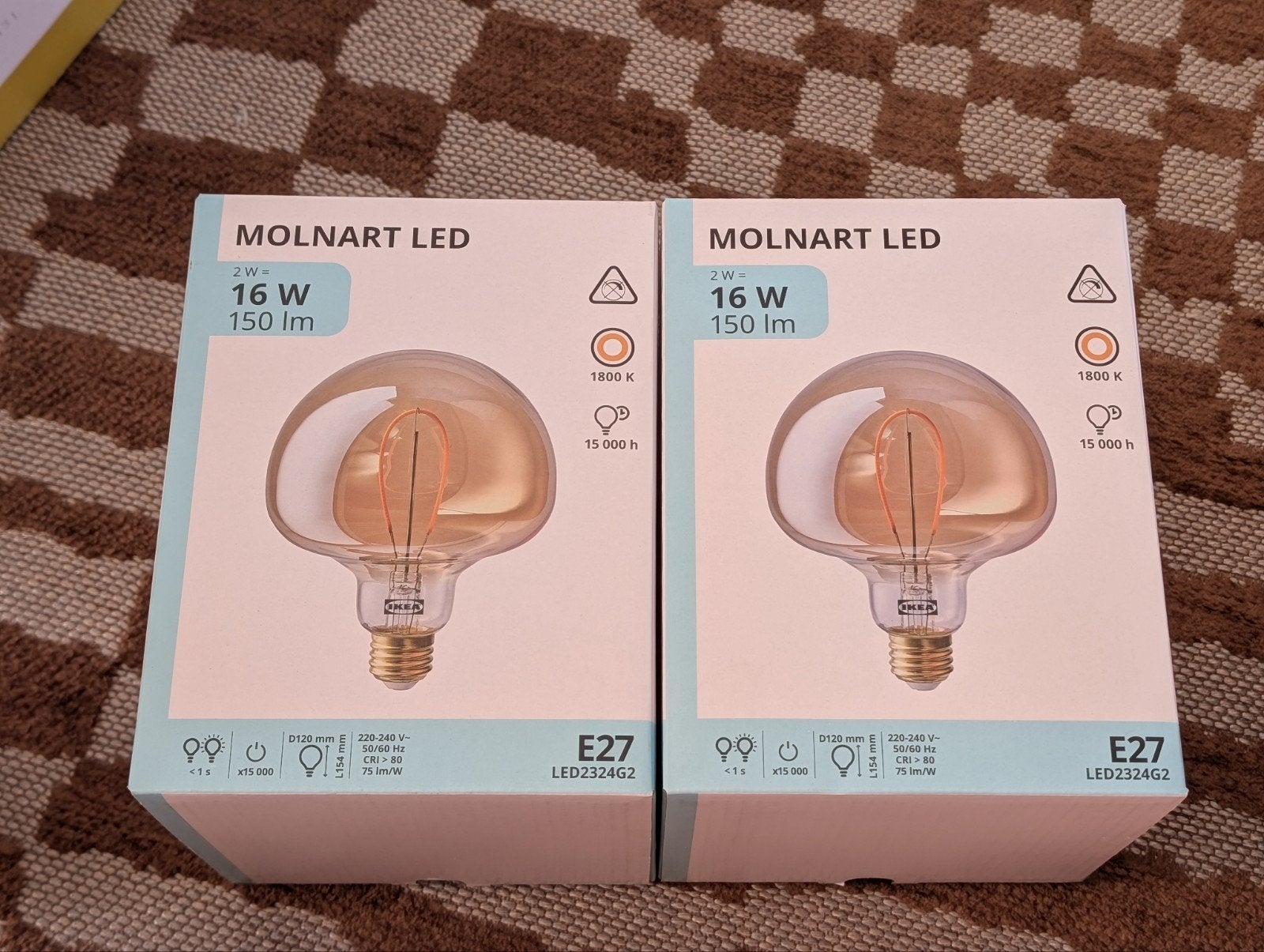 IKEA MOLNART en LUNNOM LED lampen E27, Ophalen of Verzenden, Nieuw
