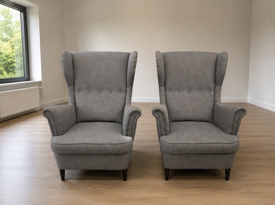 2x Ikea Strandmon oorfauteuils - GRATIS bezorging, Huis en Inrichting, Fauteuils, Modern, Klassiek, Gebruikt, 75 tot 100 cm, Ophalen of Verzenden