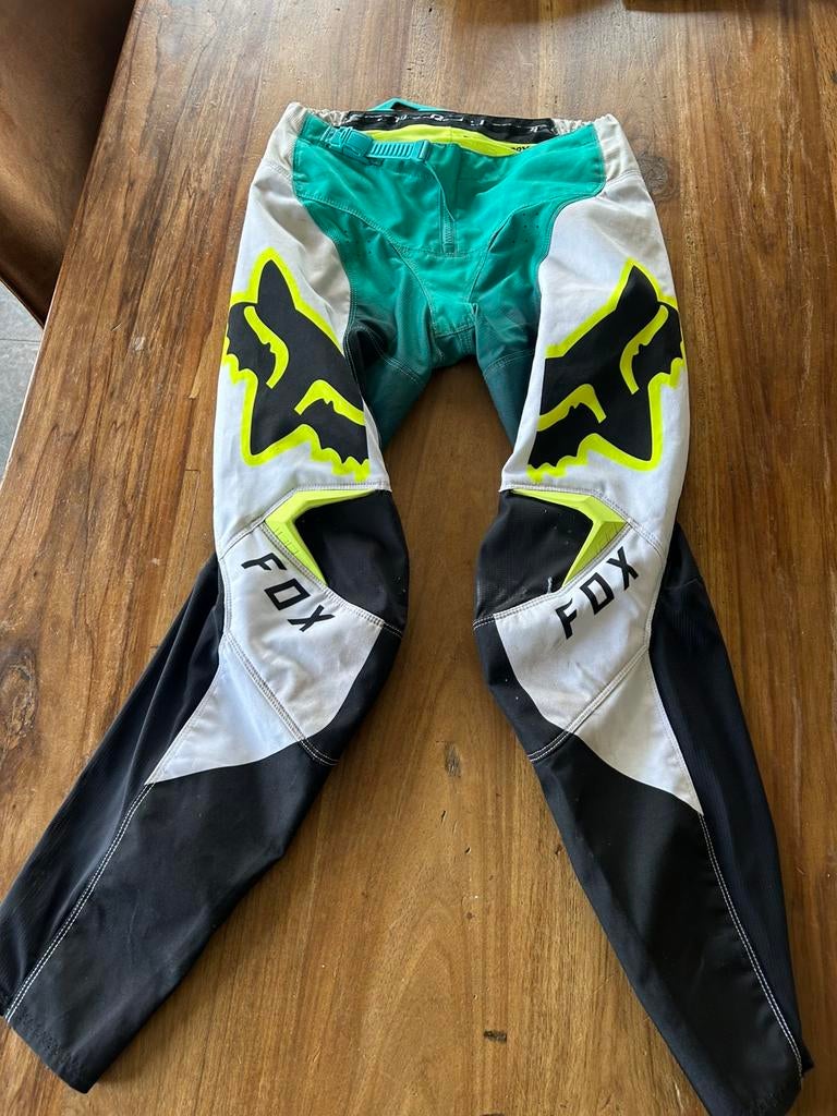 Crossbroek Fox 180, maat 28Y, Motoren, Kleding | Motorkleding, Ophalen of Verzenden, Tweedehands, Handschoenen