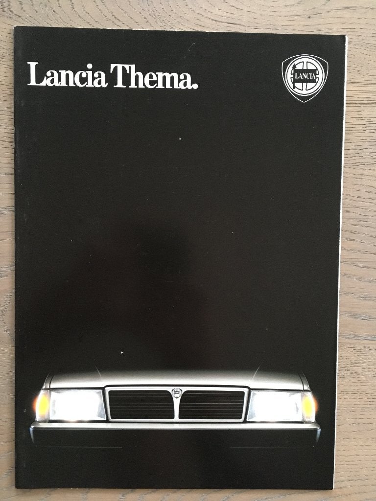 Autofolder/Brochure Lancia Thema (D)Duits talig 1990, Ophalen of Verzenden, Nieuw, Overige merken