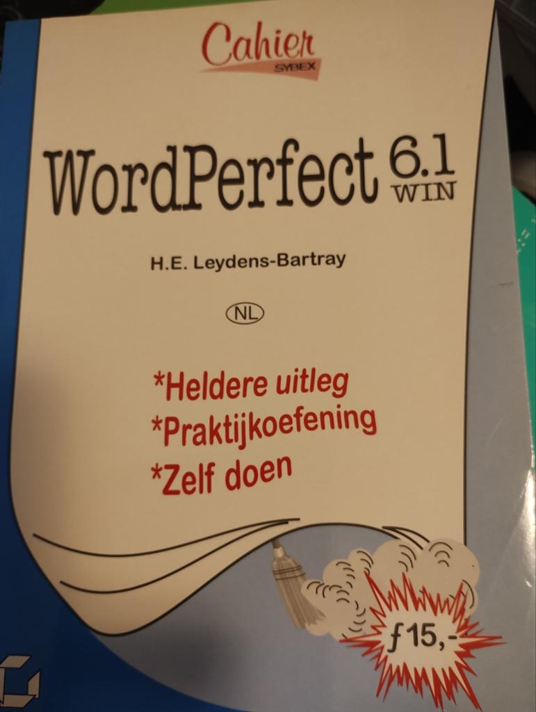 WordPerfect 6.1 WIN Cahier SYBEX - H.E. Leydens-Bartray, Boeken, Gelezen, Ophalen of Verzenden, H.E. Leydens-Bartray, Beta