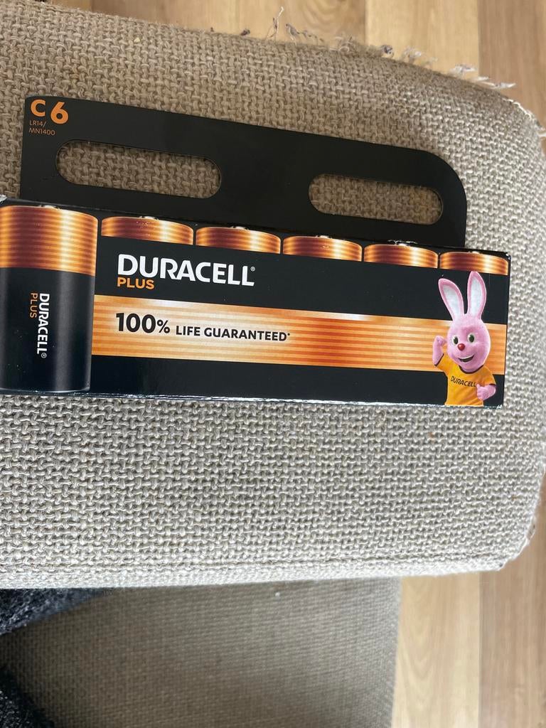Duracell Plus C LR14 MN1400 Alkaline Batterijen 6 stuks, Ophalen of Verzenden, Zo goed als nieuw