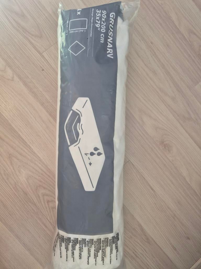 IKEA GRUSNARV 90x200 matrasbeschermer nieuw, Eenpersoons, Nieuw, Ophalen of Verzenden, Wit