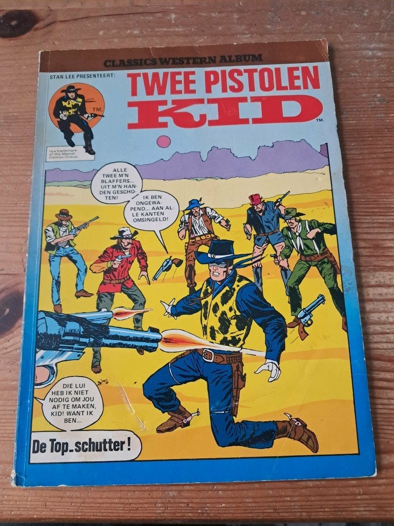 Twee pistolen kid, Boeken, Classics Nederland, Eén stripboek, Ophalen, Gelezen
