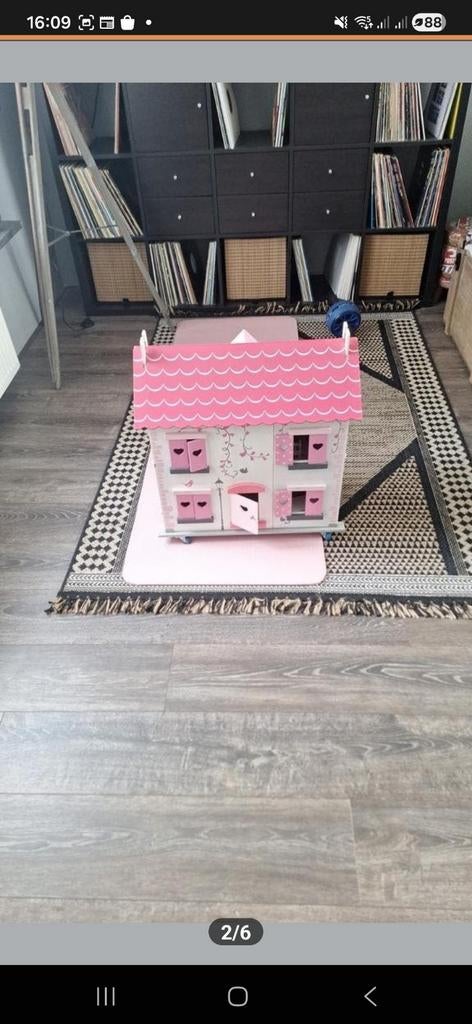 Poppenhuis incl veel toebehoren, Ophalen, 110 cm of meer