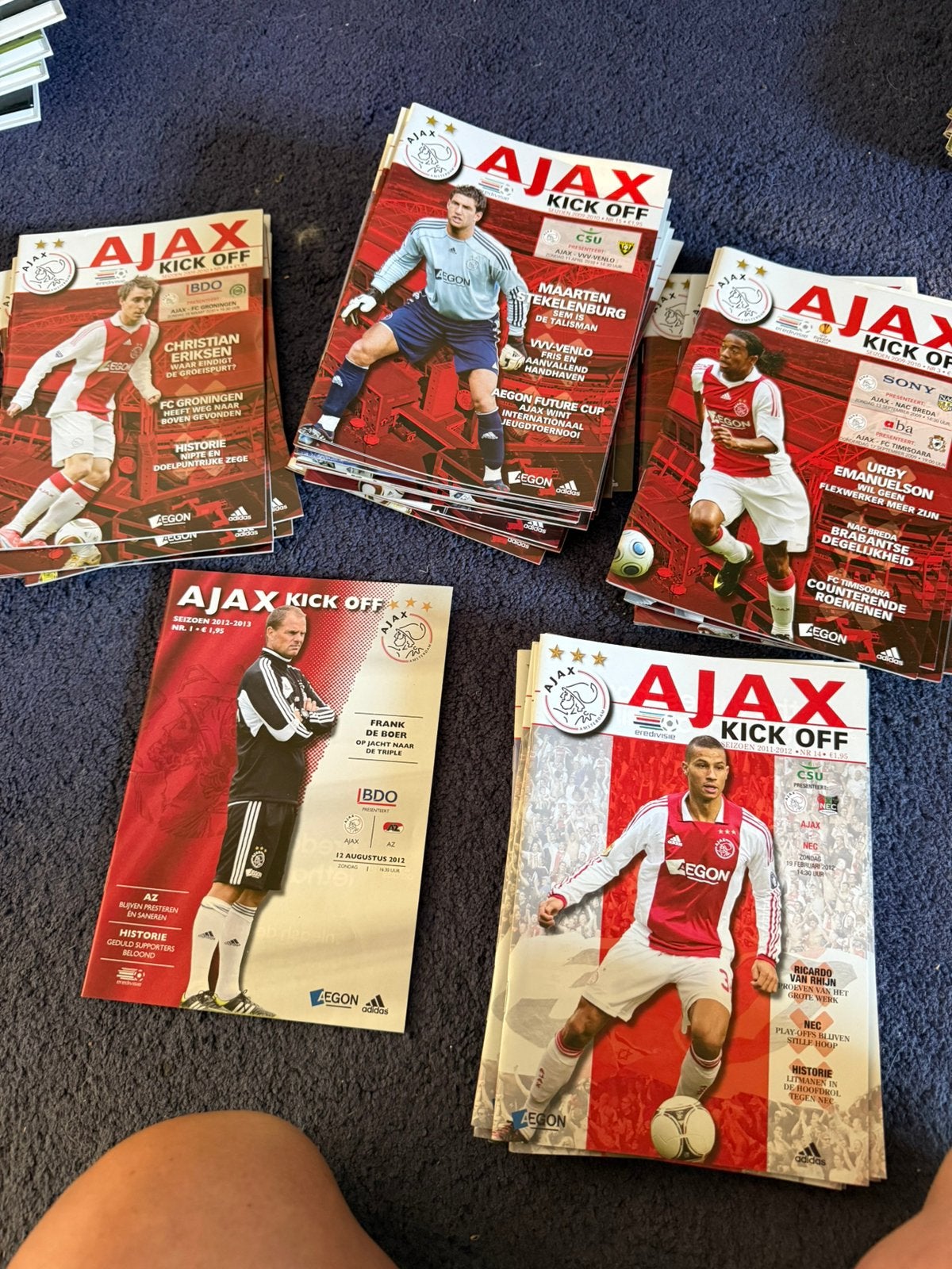 Kickof Ajax programma boekjes, Meerdere comics, Ophalen of Verzenden, Zo goed als nieuw, Europa