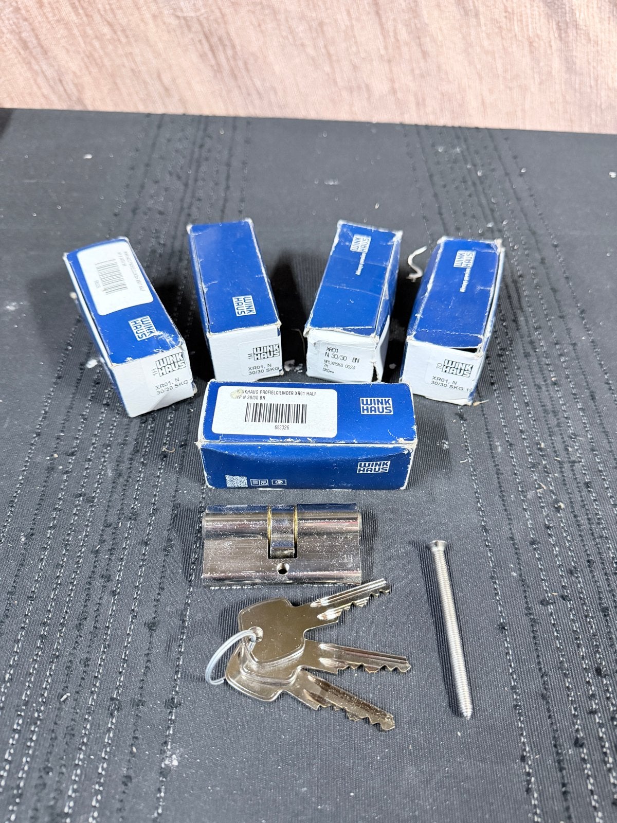 6x Winkhaus 30/30 XR01 Cilinders met 3 Sleutels per stuk, Ophalen of Verzenden, Nieuw, Overige materialen, Slot