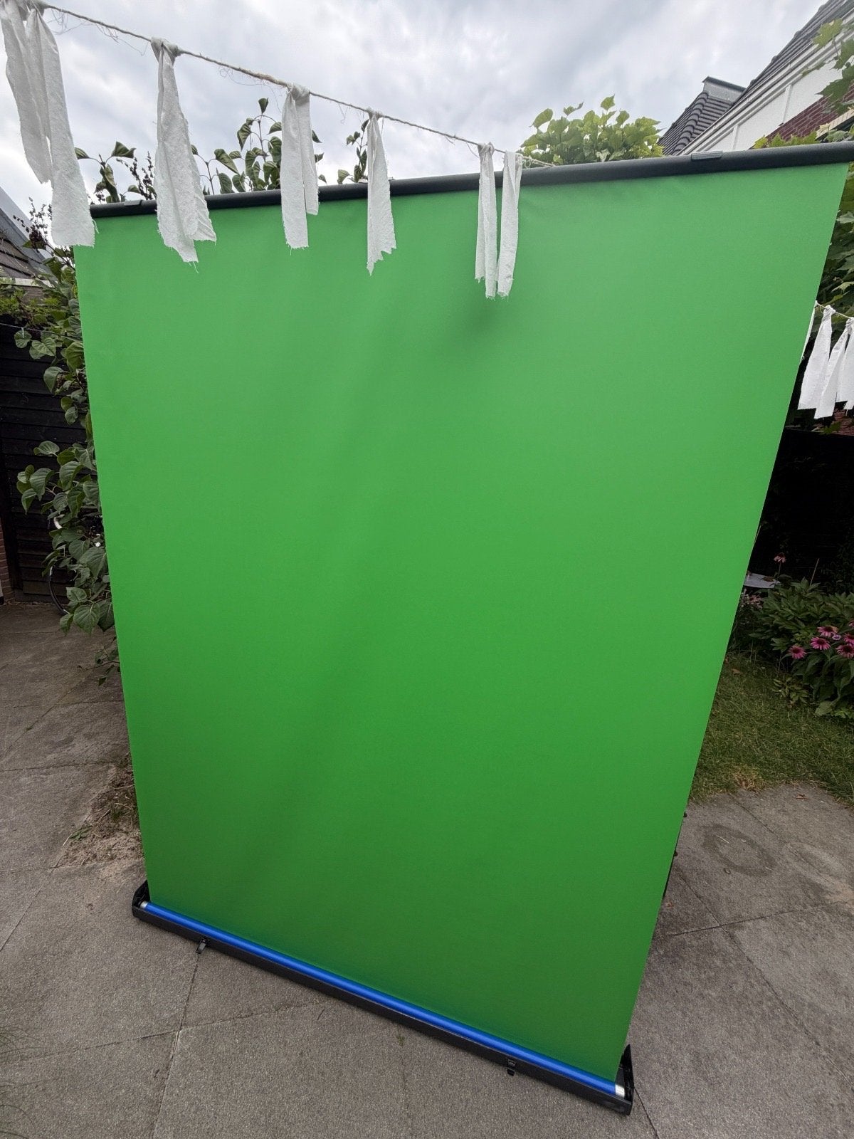 Opvouwbaar Groen/Blauw Chroma Key Scherm (1.5x2m), Ophalen of Verzenden, Handmatig, Zo goed als nieuw