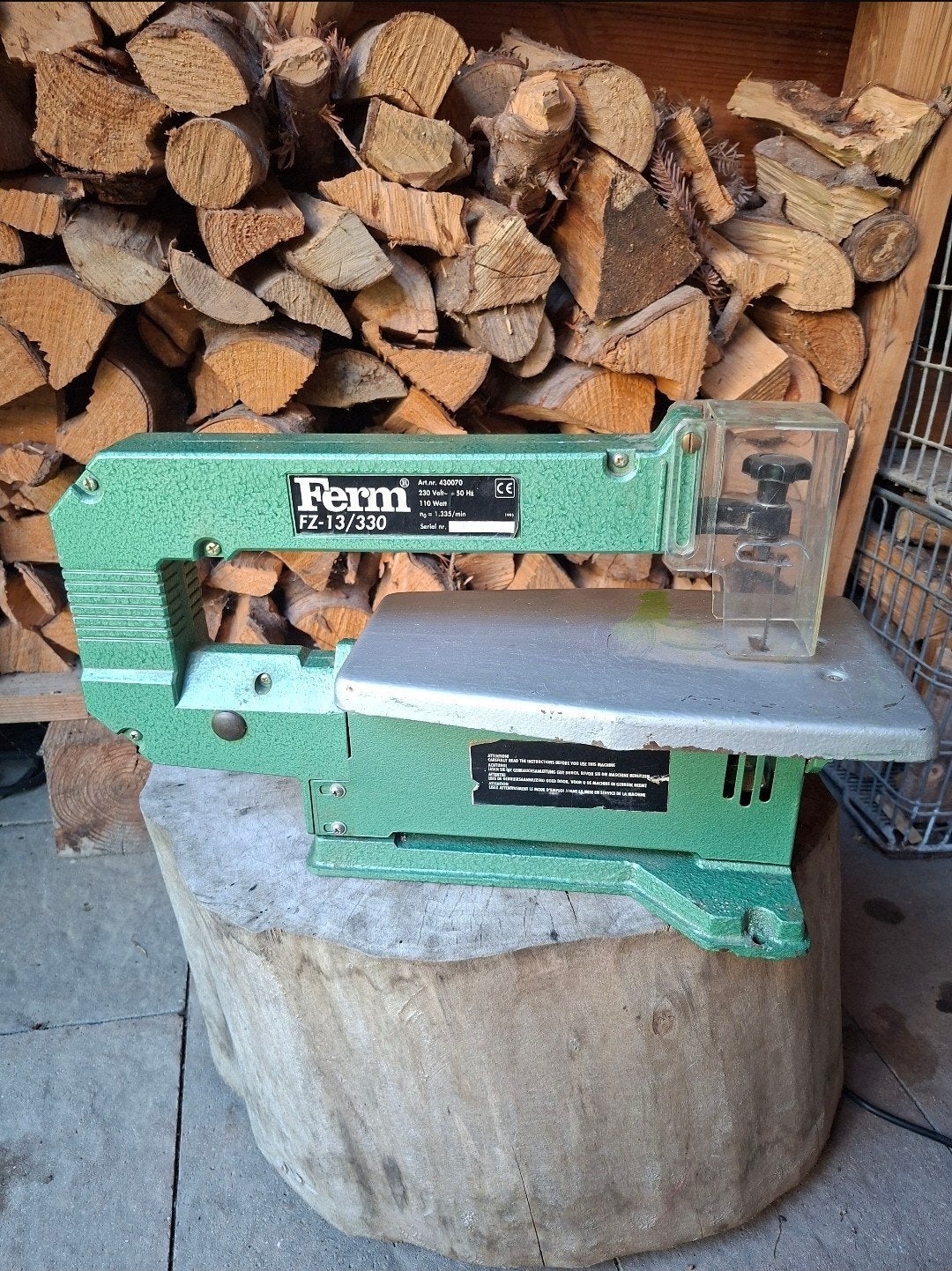 Ferm FZ-13/330 figuurzaagmachine 110 V, Ophalen, Gebruikt, Elektrisch, Machine