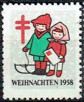 Duitsland 1958 Kerstmis Tuberculose bestrijding z.g., Postzegels en Munten, Verzenden, Postfris, Overige thema's