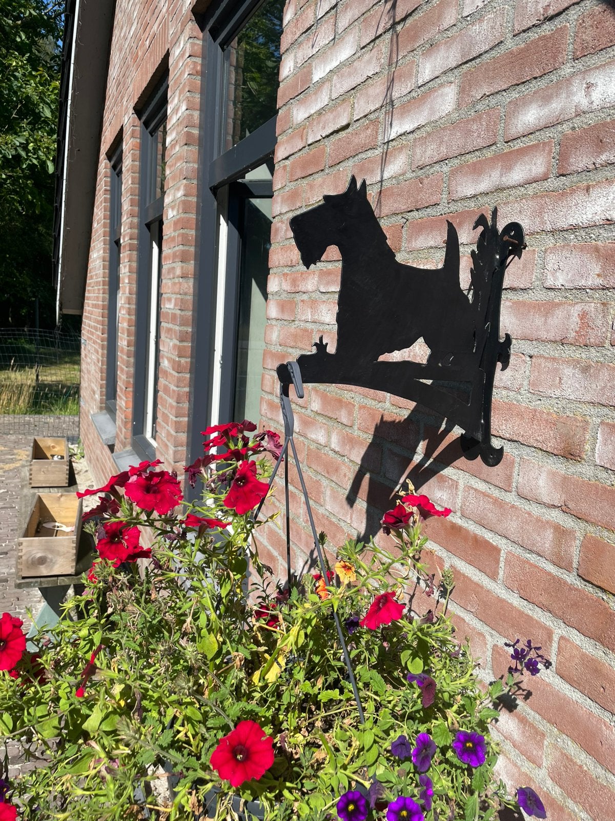 Schotse terriër plantenhanger, Ophalen of Verzenden, Zo goed als nieuw