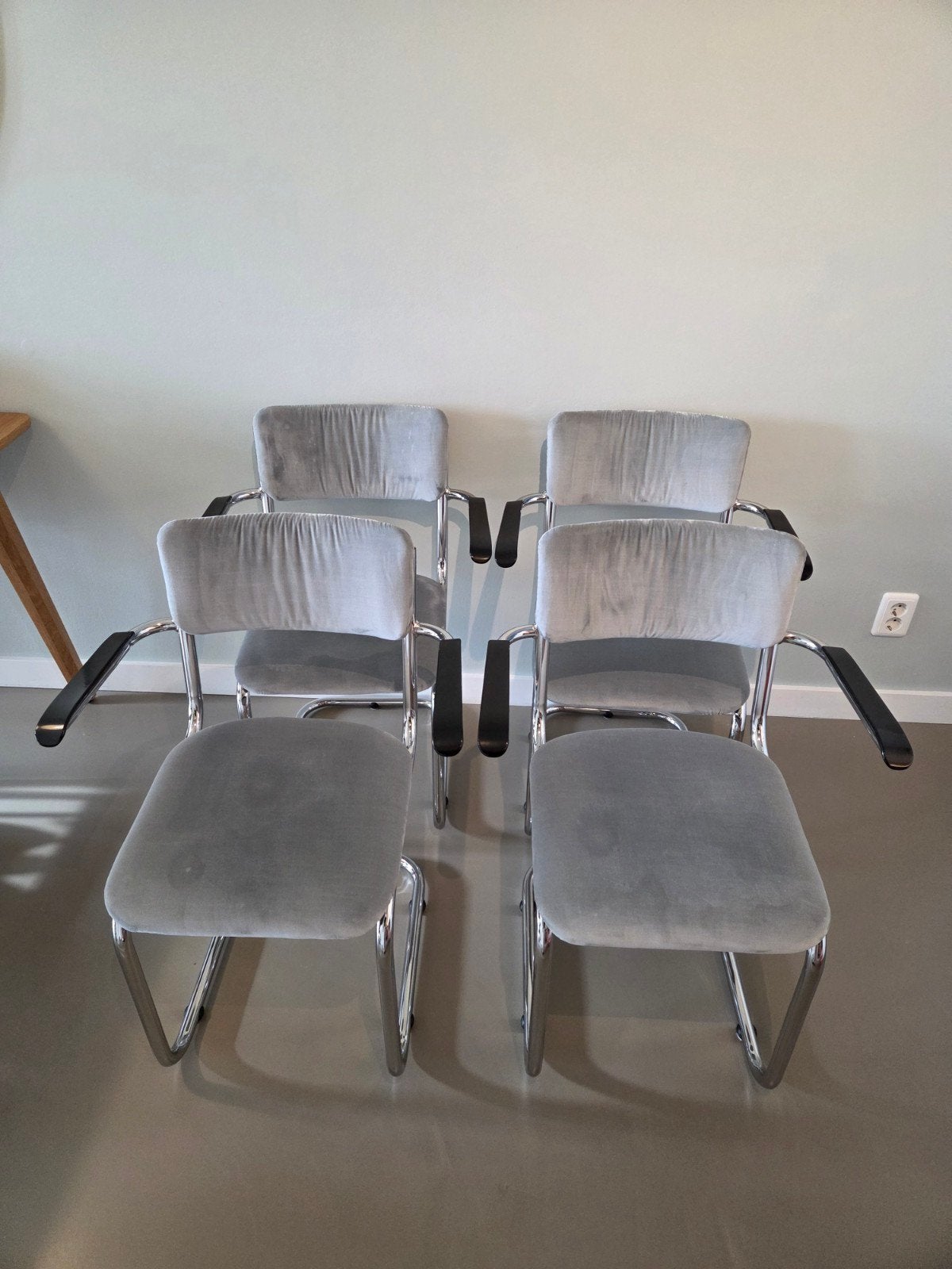 4 buisframe stoelen, Huis en Inrichting, Stoelen, Ophalen, Gebruikt, Overige kleuren, Vier