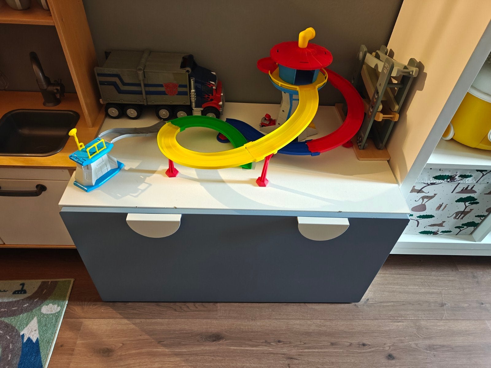 Smastad speelgoedkist Ikea, Ophalen, Gebruikt