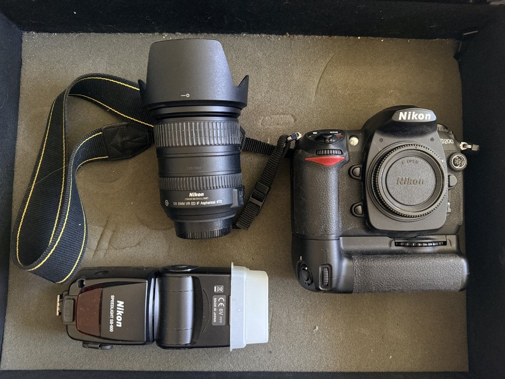 Nikon D200 + 18–200mm VR + Speedlight SB-800, Ophalen, Gebruikt, Nikon, Geen optische zoom