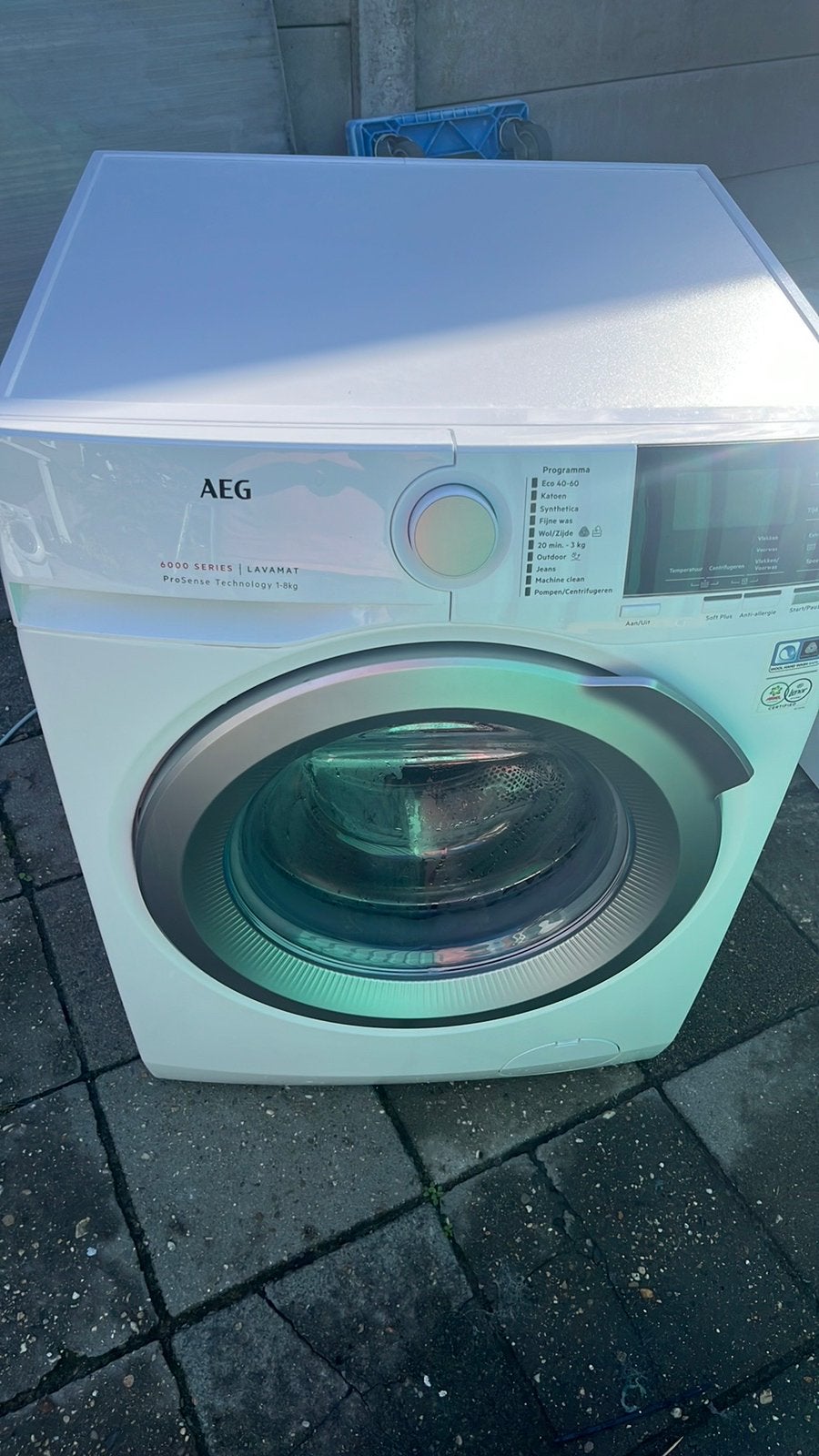 AEG, Ophalen of Verzenden, Zo goed als nieuw, 85 tot 90 cm, 1200 tot 1600 toeren