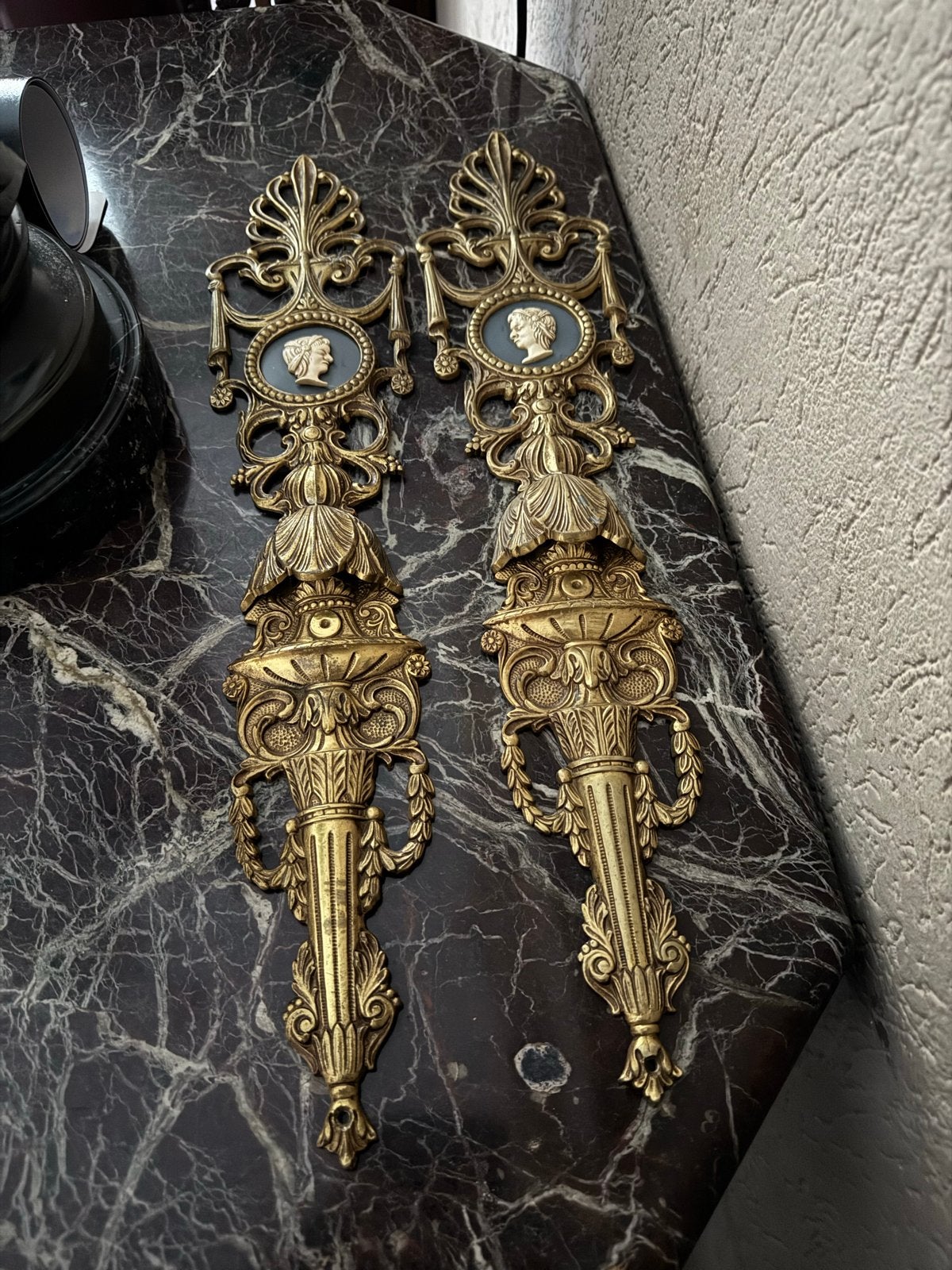 Antieke Franse Empire Stijl  Wanddecoratie (2 stuks), Ophalen of Verzenden