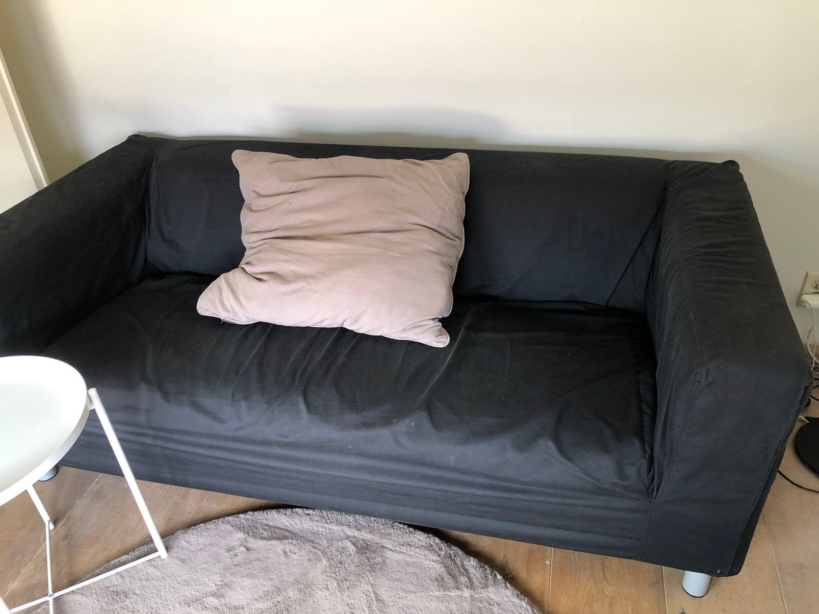 Bank klippan Ikea zwart, Huis en Inrichting, Banken | Bankstellen, Ophalen, 150 tot 200 cm, Tweepersoons, 75 tot 100 cm