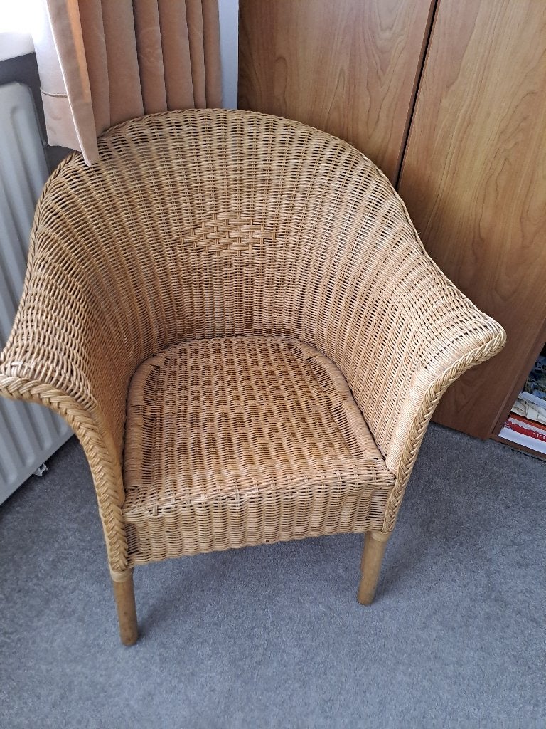 Rotan stoel, Ophalen, Bruin, Riet of Rotan, Zo goed als nieuw
