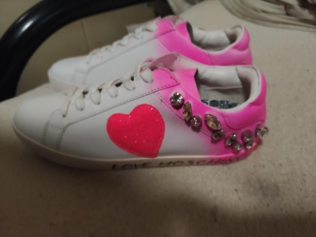 Moschino schoenen, Zwart, Nieuw, Sneakers of Gympen, Moschino