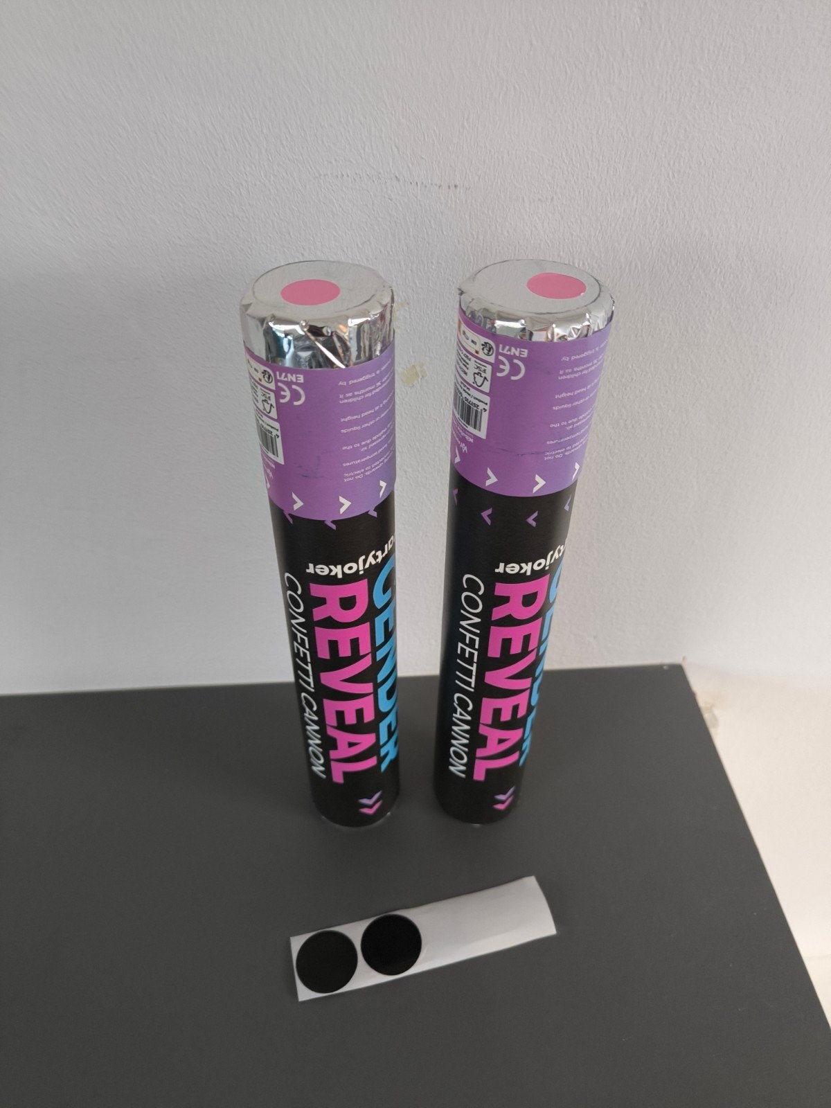 Gender Reveal Confetti Meisje (2 stuks) nieuw, Ophalen of Verzenden, Nieuw, Feestartikel, Geboorte of Huwelijk
