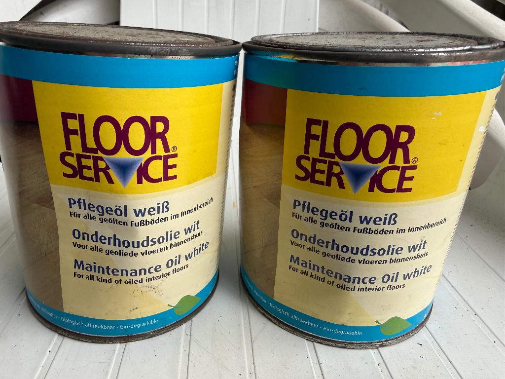 Onderhoudsolie gratis, Doe-het-zelf en Verbouw, Verf, Beits en Lak, Minder dan 5 liter, Ophalen, Zo goed als nieuw, Overige kleuren