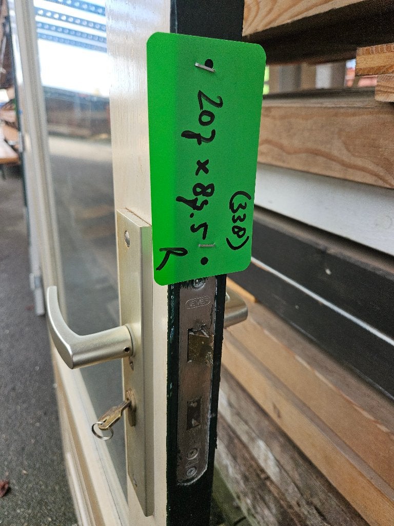 Achterdeur schuurdeur buitendeur deur 207 x 87,5 ( 338 ), Ophalen, Gebruikt, 80 tot 100 cm, Buitendeur