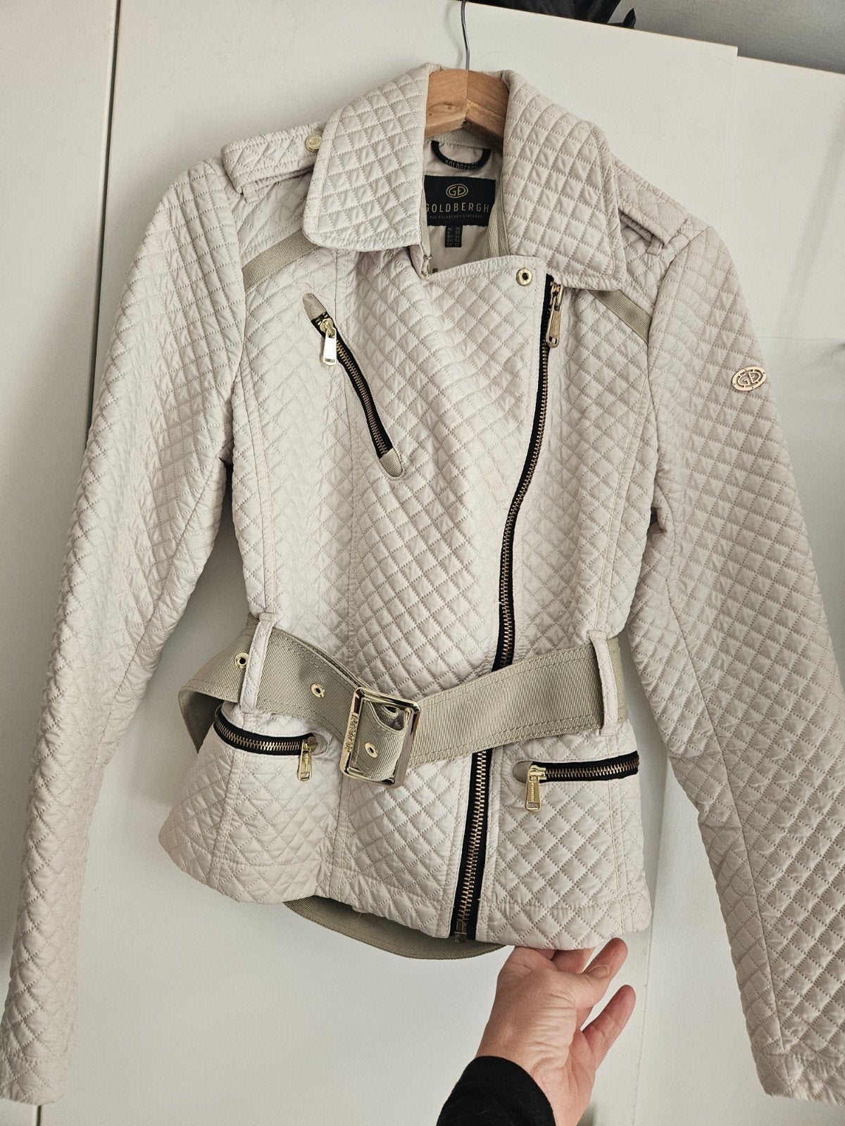 Goldbergh zomerjas trenchcoat mt s/ m in nieuwstaat, Goldbergh, Ophalen, Nieuw, Beige