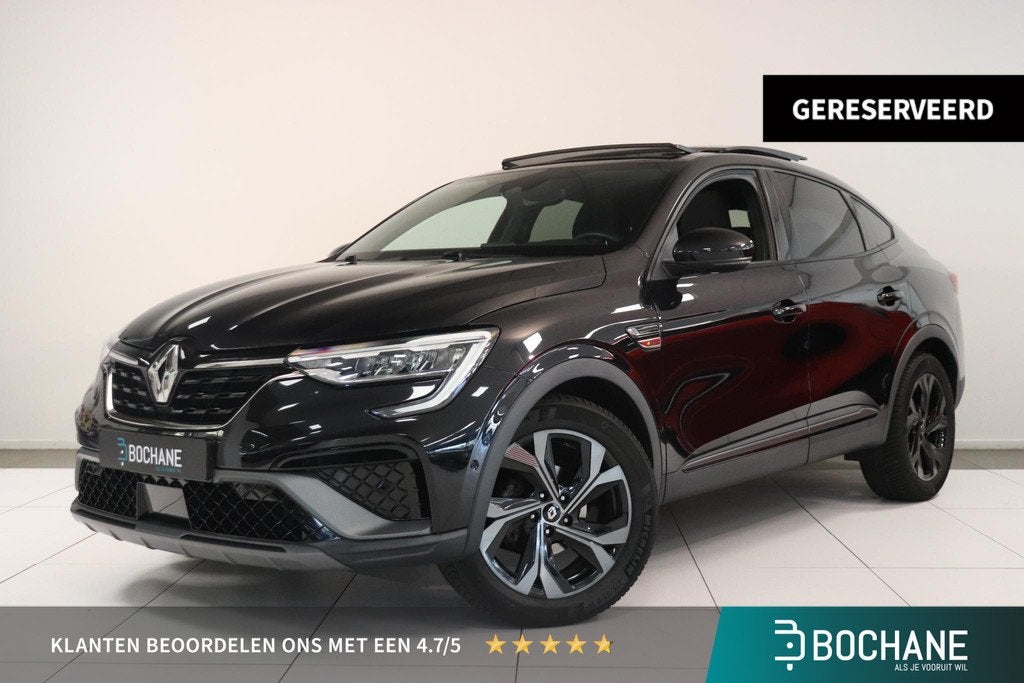 Renault Arkana 1.6 E-Tech Hybrid 145 R.S. Line | Panoramadak, Arkana, Gebruikt, Met garantie (alle), Zwart