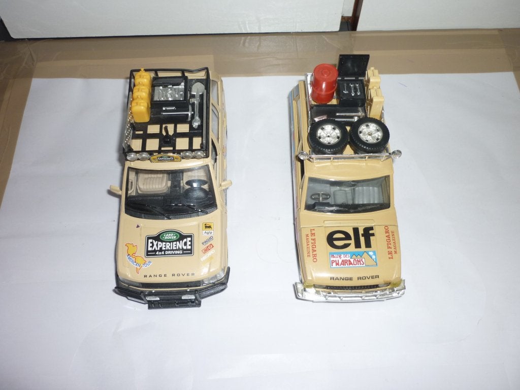 2xBurago 1:24 Range Rover Safari in mooie staat zie foto, s, Ophalen of Verzenden, Zo goed als nieuw, Auto, Bburago