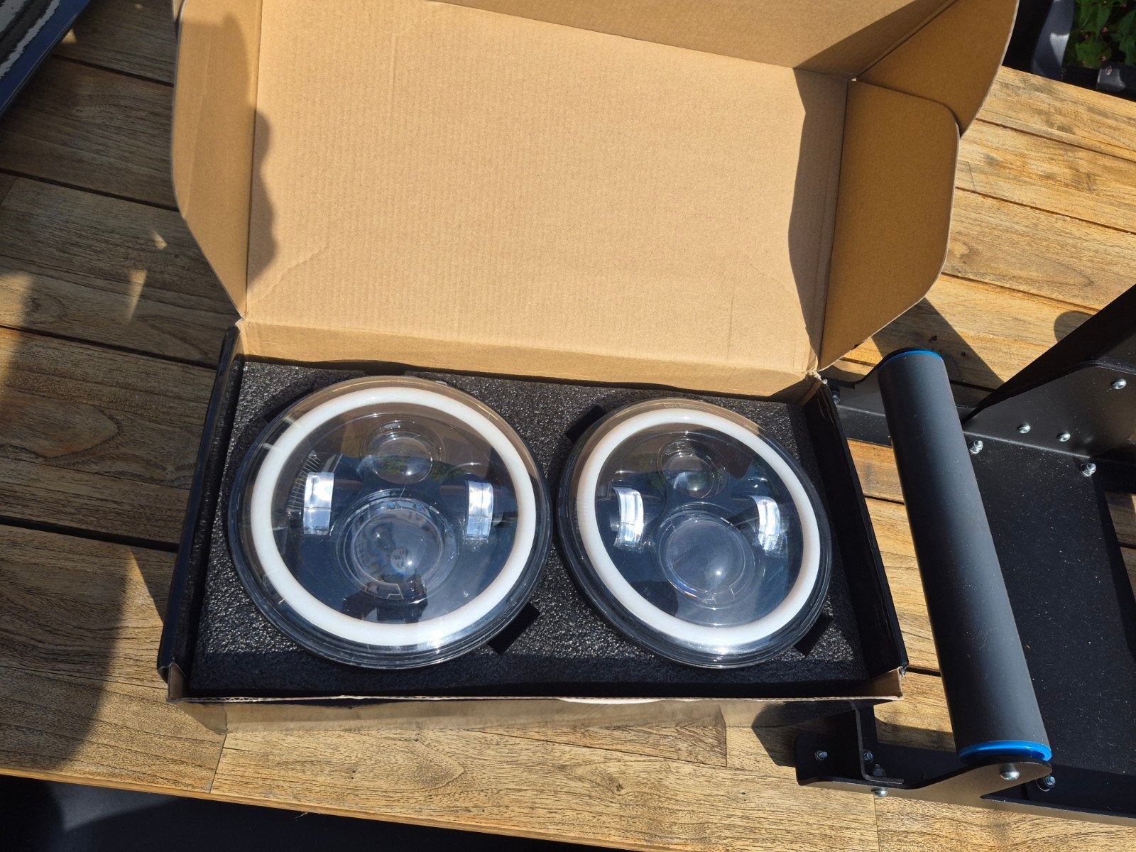Jeep Wrangler jk koplampen., Ophalen, Gebruikt