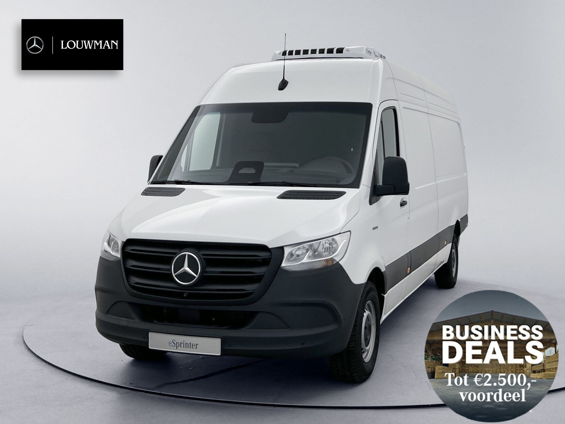 Mercedes-Benz eSprinter 0,99% RENTE - L3H2 420 113kwh RWD PR, Auto's, Automaat, Wit, Mercedes-Benz, 4 km/l
