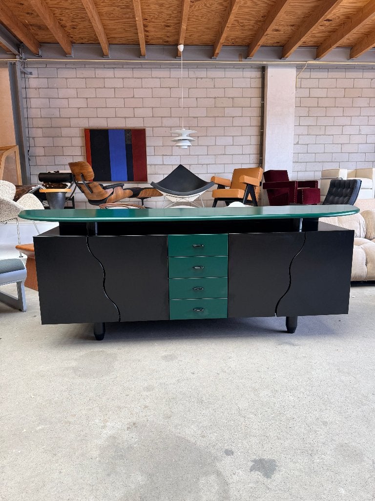Vintage postmodern dressoir in stijl van Peter Maly, Ophalen, Overige materialen, Gebruikt, 150 tot 200 cm