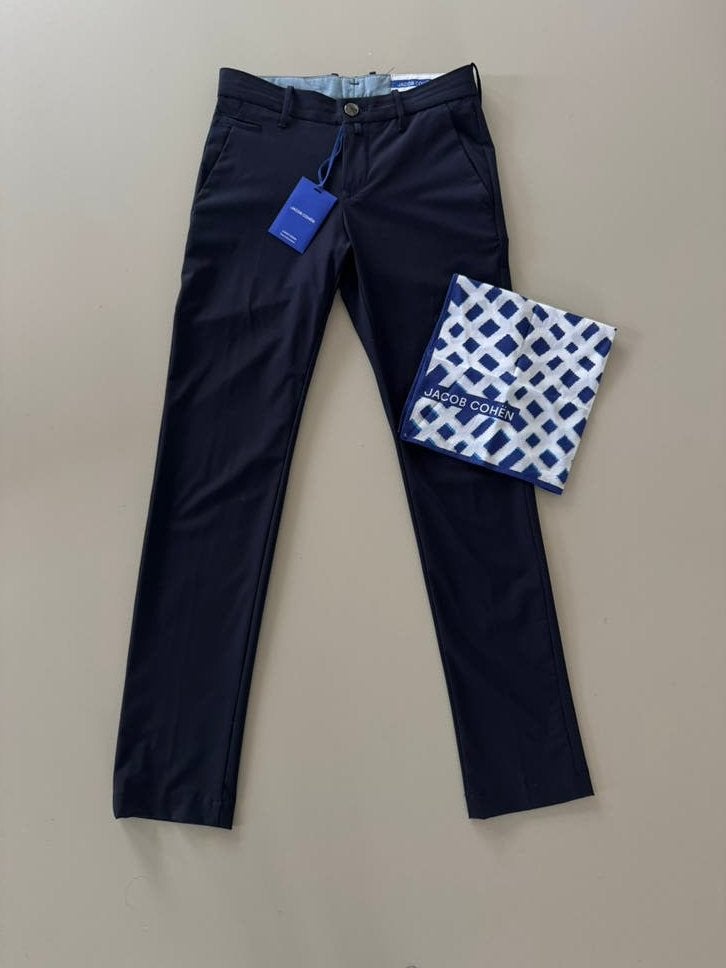 Jacob Cohën luxe strech broek - Maat 29 - Met prijskaartje, Ophalen of Verzenden, Nieuw, Maat 46 (S) of kleiner, Blauw
