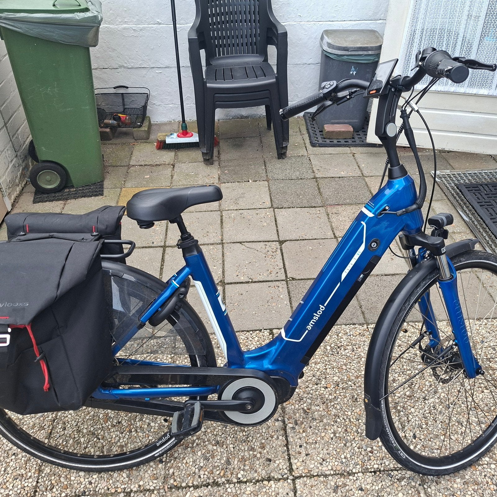 Amslod York e-bike 2024 – 1443 km – E36 storing – incl. slot, Gebruikt, 50 km per accu of meer, 55 tot 59 cm, Ophalen