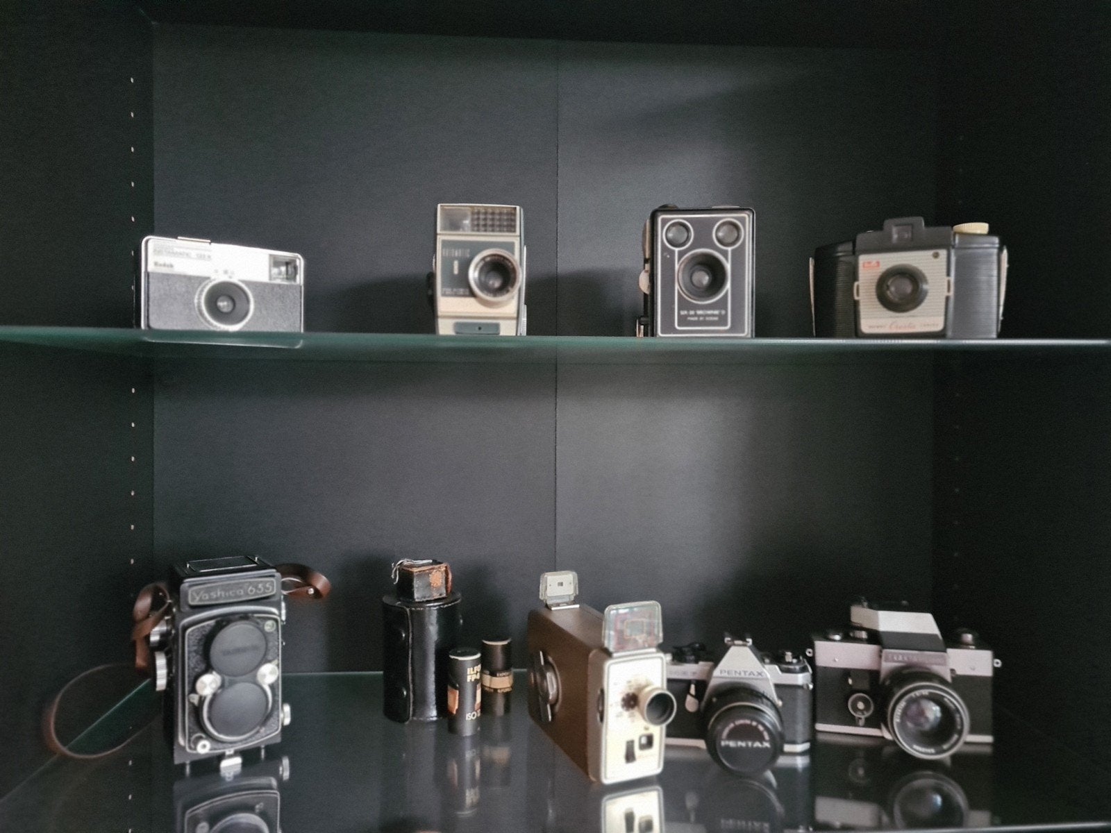 Verzameling oude analoge camera's, Audio, Tv en Foto, Ophalen, Gebruikt, Compact, Overige Merken