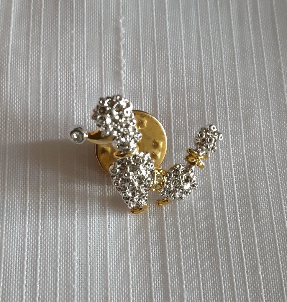 Kleine hondje, Franse poedel, pin (24), Ophalen of Verzenden, Zo goed als nieuw, Transport