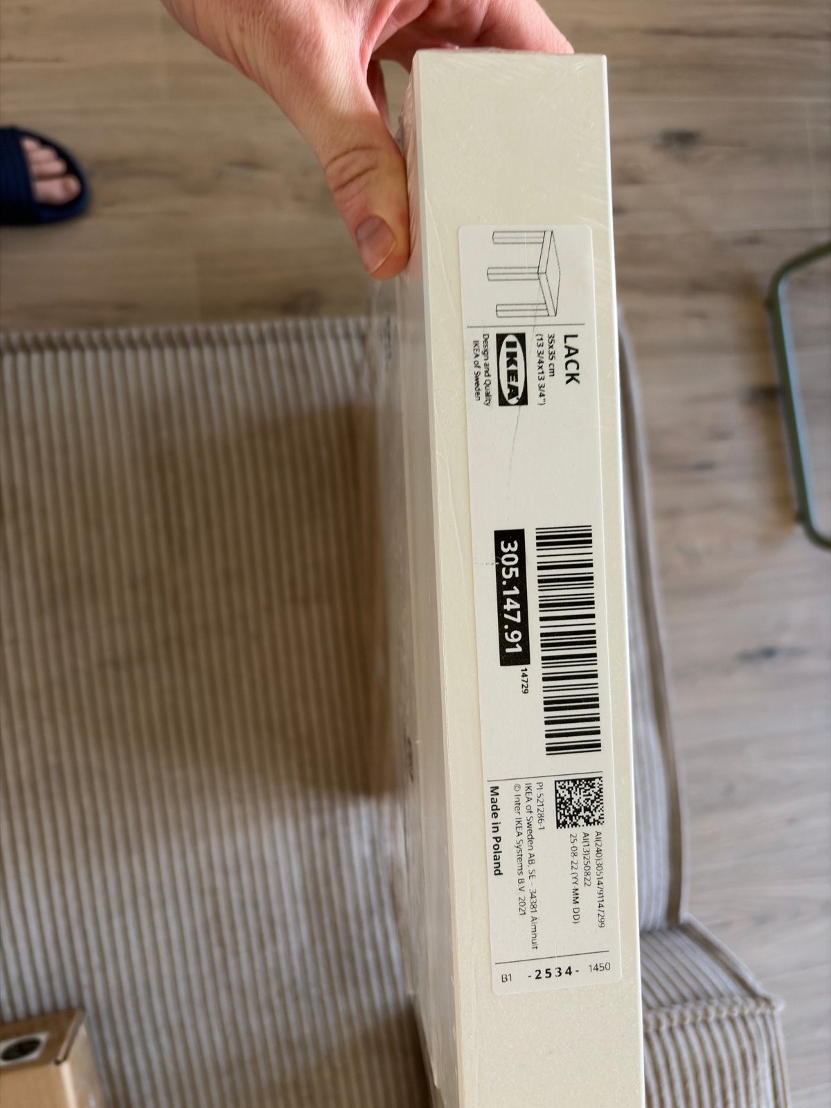 IKEA LACK bijzettafel - Nieuw in verpakking, Huis en Inrichting, Tafels | Bijzettafels, Vierkant, Nieuw, 55 tot 75 cm, Hout