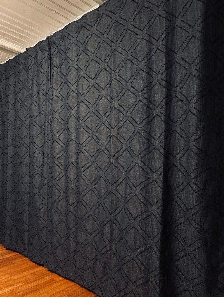 4x gordijnen donkerblauw NIEUW Blackout Curtains, Ophalen of Verzenden, Nieuw, Blauw