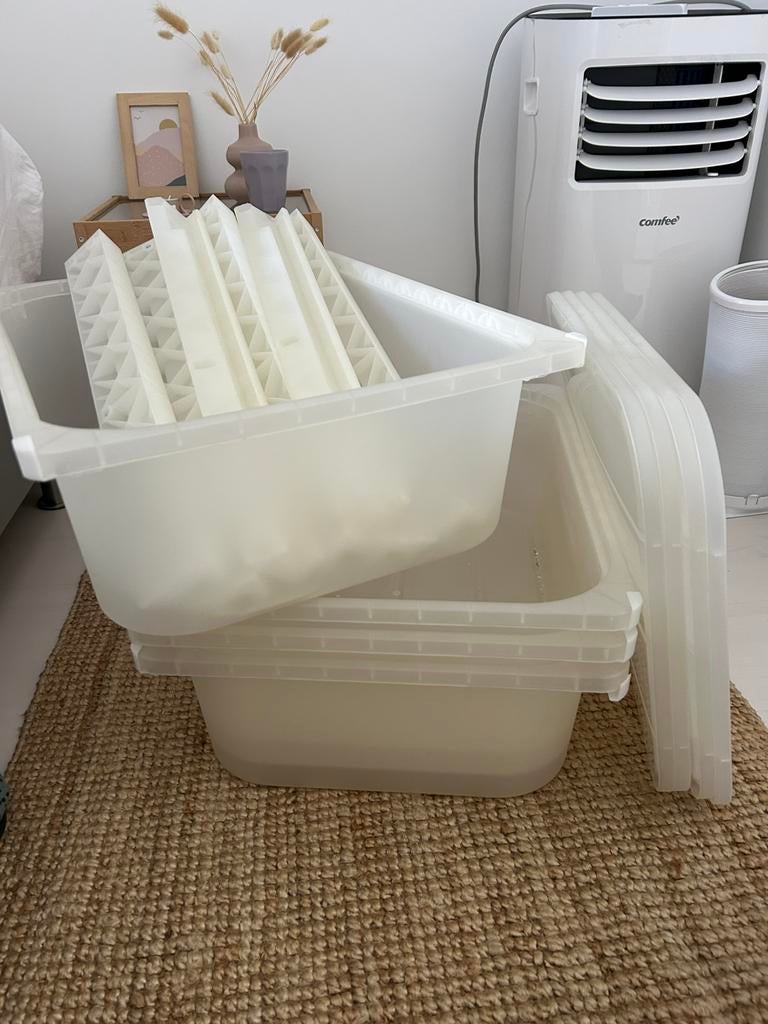 4 opberglades voor de pax kast ikea, Ophalen, Zo goed als nieuw, Vierkant