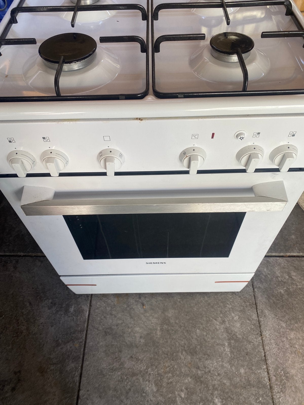 Siemens gasfornuis, Ophalen, 4 kookzones, Zo goed als nieuw, Gas