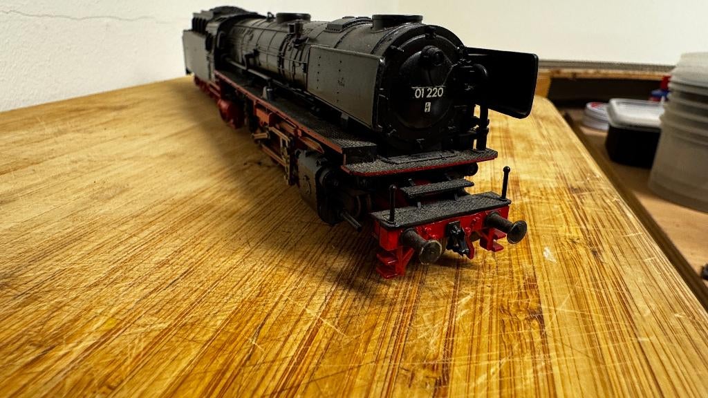 Fleischmann BR 01 220 (1170) stoomloc – analoog – rijdt goed, Hobby en Vrije tijd, Modeltreinen | H0, Gebruikt, Fleischmann, Ophalen of Verzenden