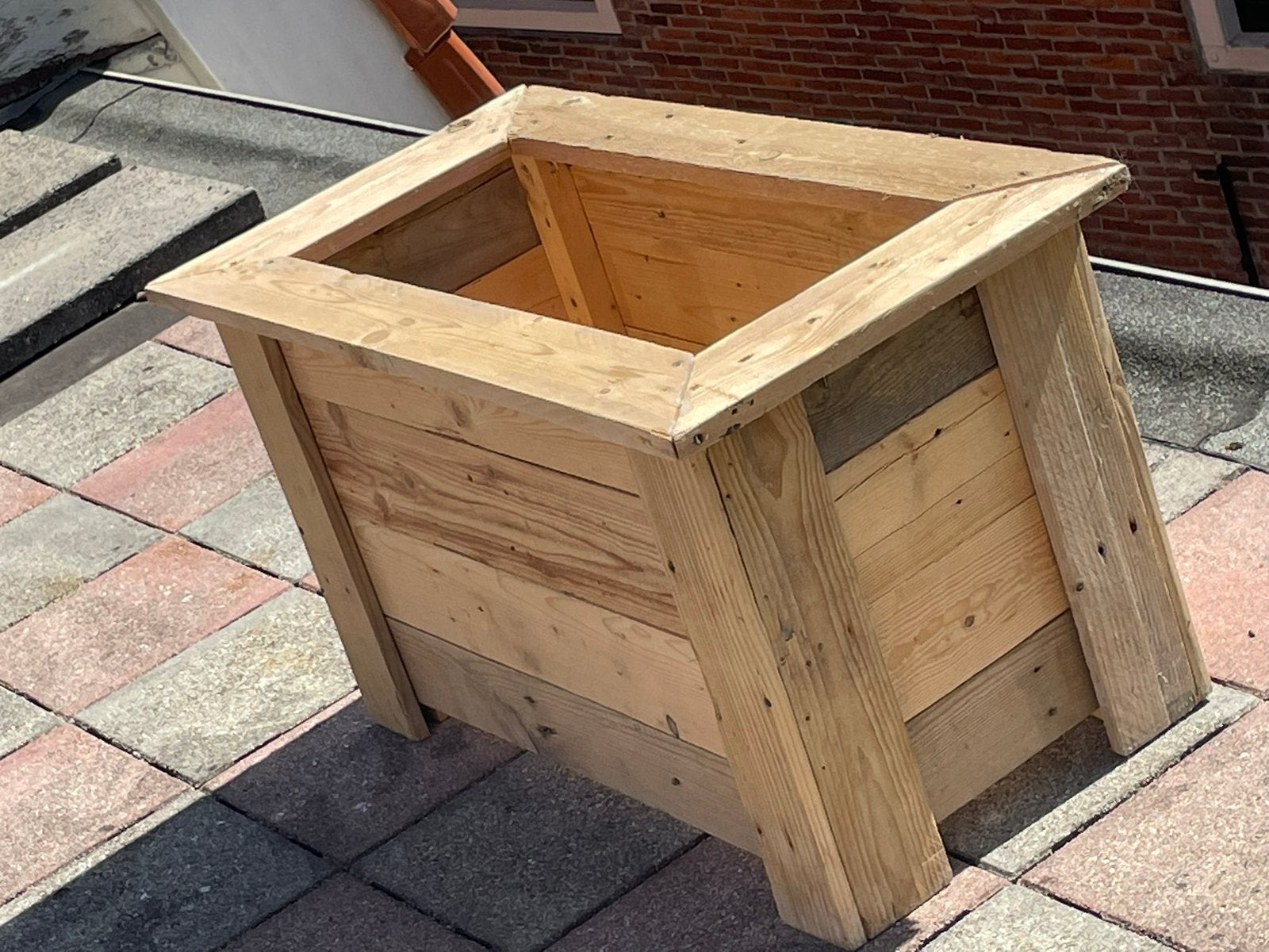 Hout plantenbak 40x60x50, Tuin en Terras, Ophalen of Verzenden, Zo goed als nieuw