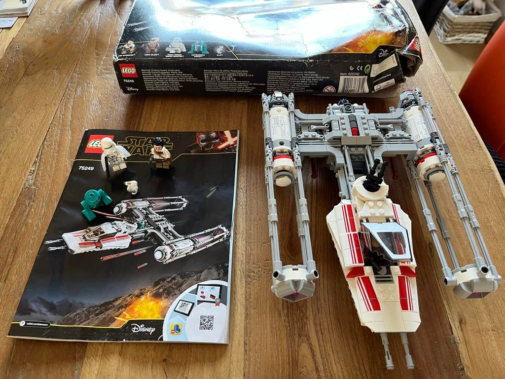 LEGO Star Wars Y-Wing Starfighter 75249 Compleet met figuren, Gebruikt, Star Wars, Lego, Ophalen of Verzenden