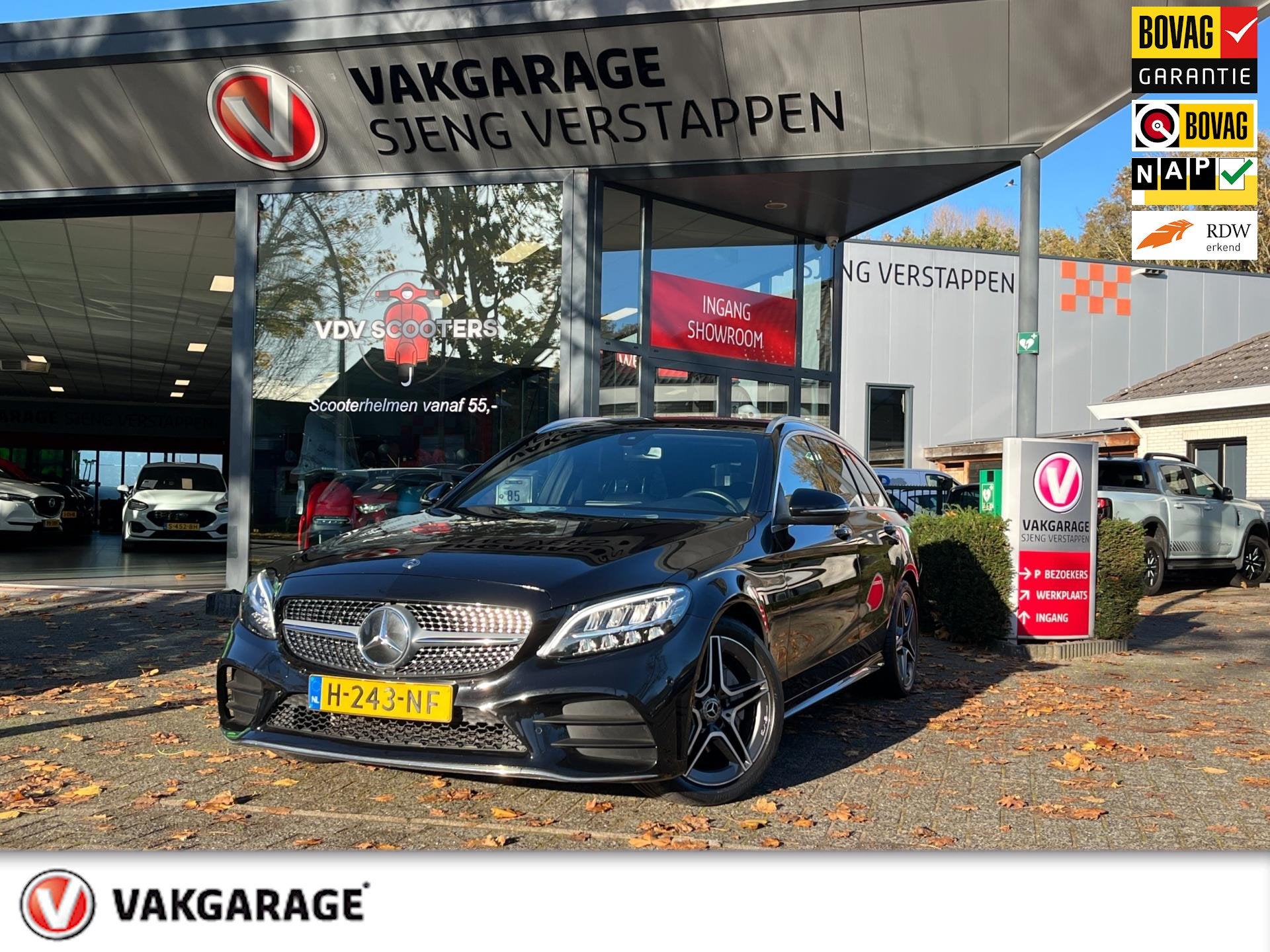 Mercedes-Benz C-klasse Estate 160 Business Solution AMG Limi, 12 maanden, 4 cilinders, Zwart, 1430 kg