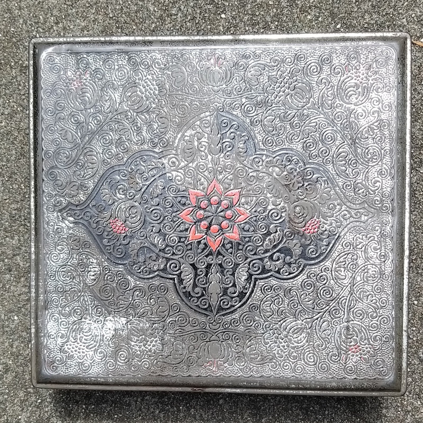 Vintage Jamin koekblik - Sierlijk Design, Ophalen of Verzenden, Gebruikt