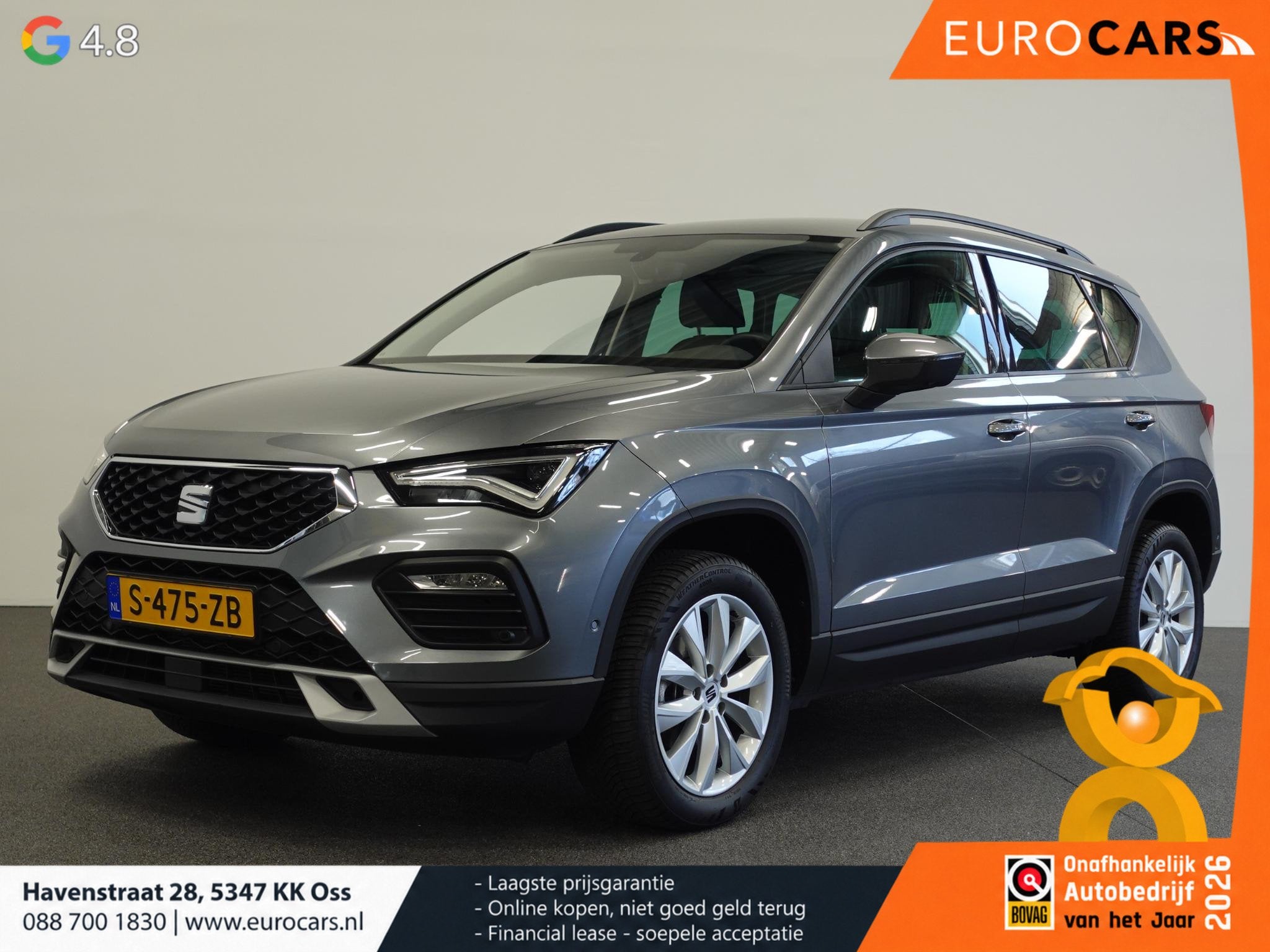 SEAT Ateca 1.5 TSI Style DSG Business Intense Climate Contro, Auto's, Stof, Ateca, Origineel Nederlands, Bedrijf