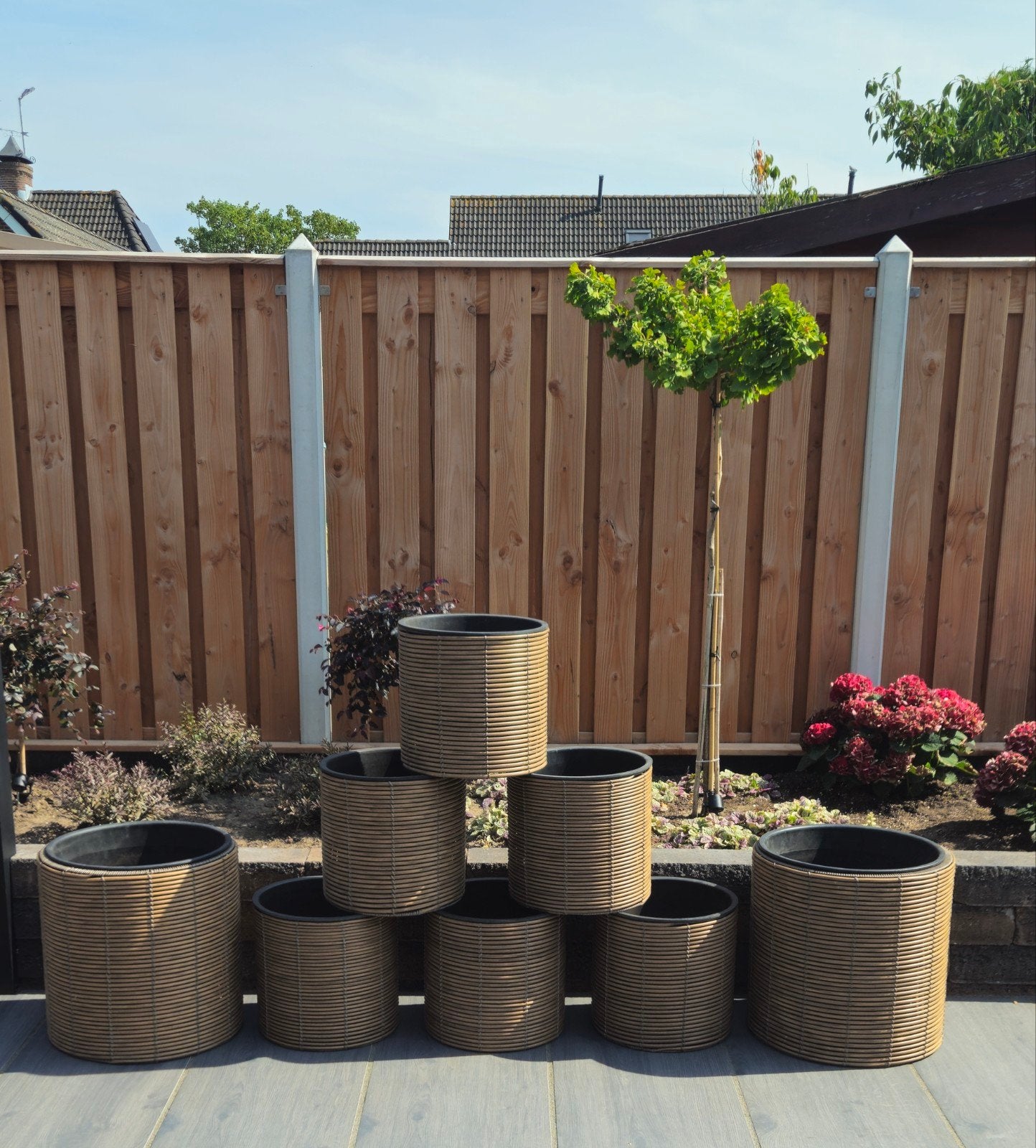 Bloempotten, Tuin en Terras, Bloempotten, Ophalen, Rond, Kunststof
