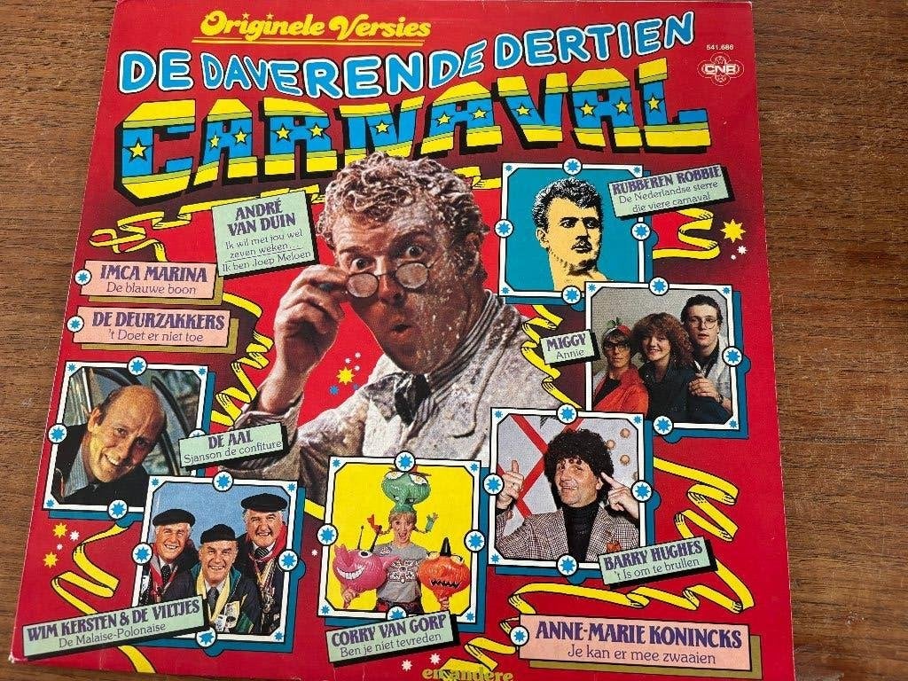 LP de daverende dertien Carnaval, Gebruikt, 1980 - 1989, Ophalen of Verzenden, Levenslied of Smartlap
