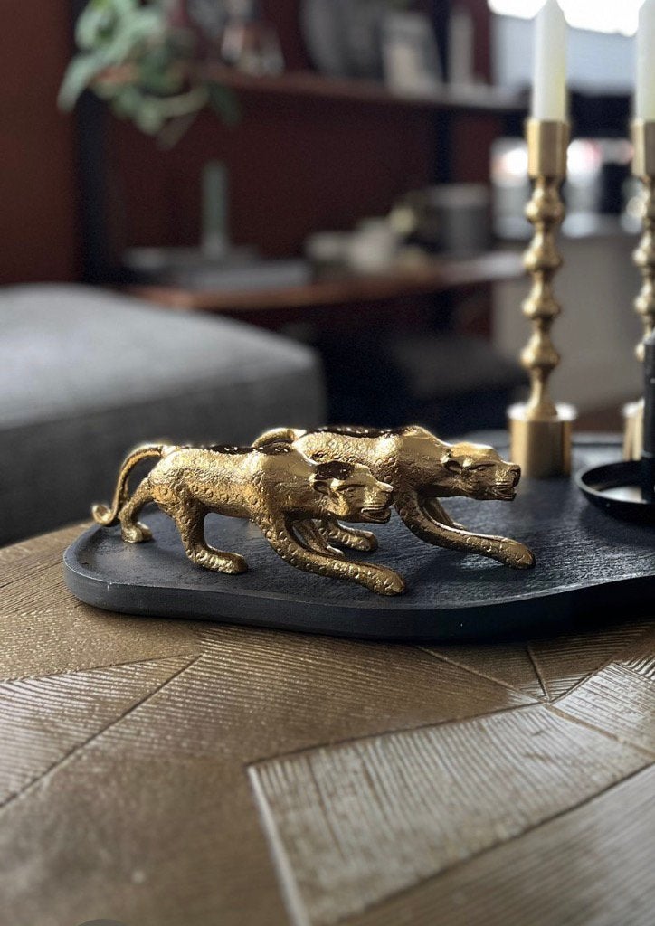 Twee prachtige gouden panters – Light & Living, Ophalen of Verzenden, Zo goed als nieuw