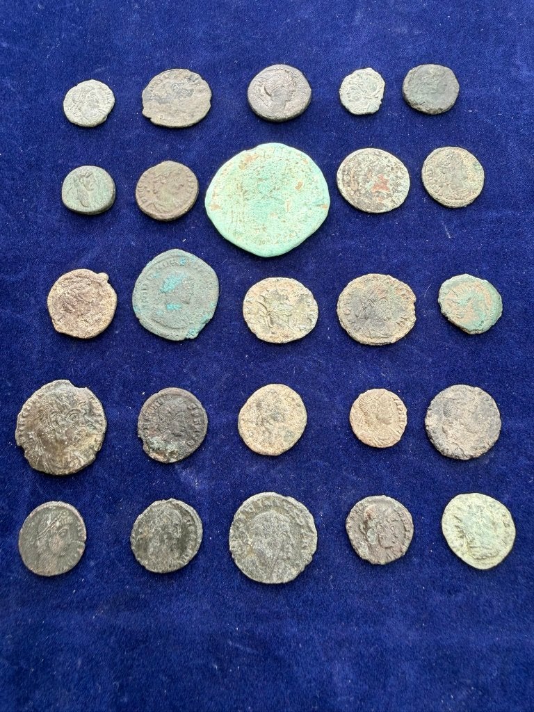 Lot 6 Romeinse munten, Ophalen of Verzenden, Buitenland, Munten